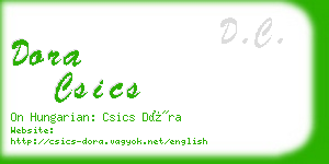 dora csics business card